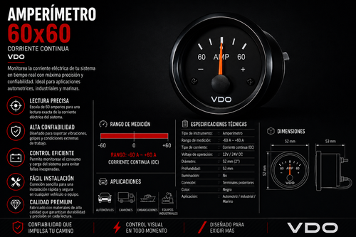 Amperimetro 60x60